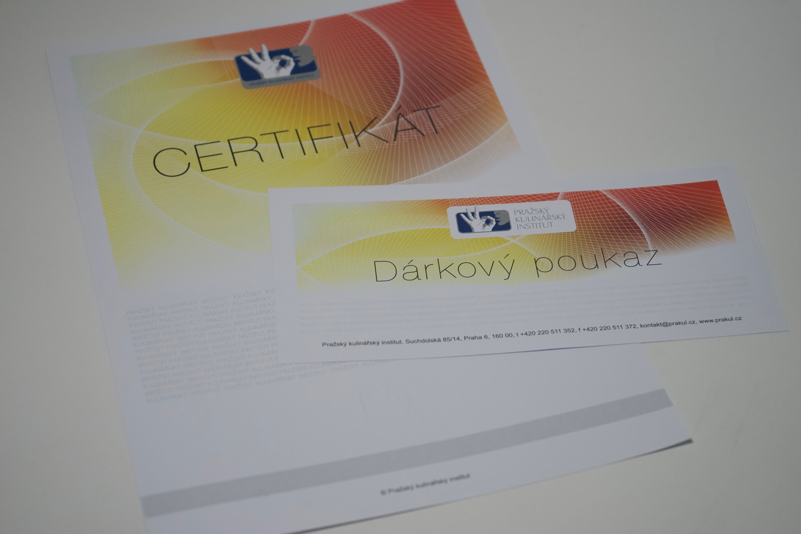 Certifikát formát A4, speciální papír, sleporažba